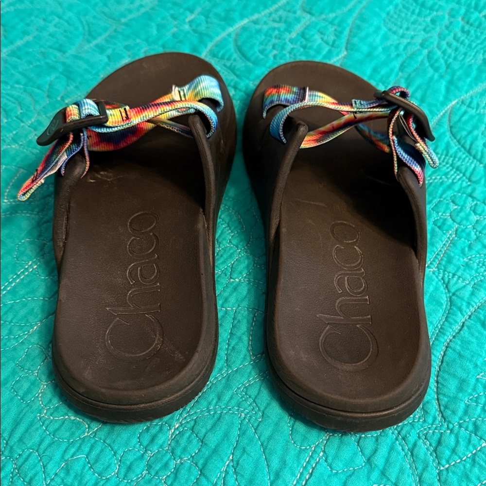 Colorful Chacos Slides - Picture 3 of 5